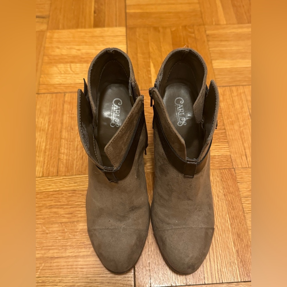 Carlos by Carlos Santana Brown Ankle Booties